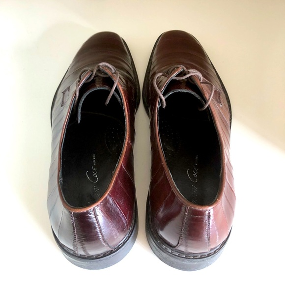 Kenneth Cole Brown Men’s Lace Up Dress Shoes Sz 12 - Picture 5 of 8